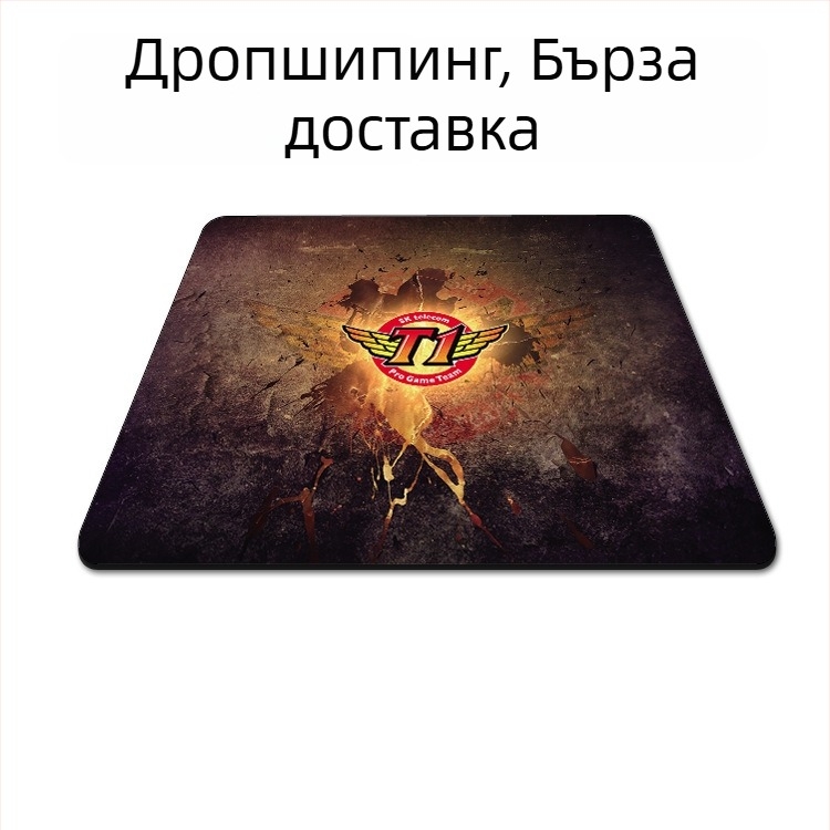 Гейминг подложка за мишка с удължен кант, едностранна, плат, подпора за китката, подходяща за CS:GO, LOL и FPS