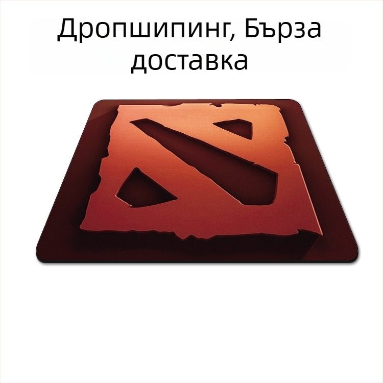 Гейминг подложка за мишка с удължен кант, едностранна, плат, подпора за китката, подходяща за CS:GO, LOL и FPS