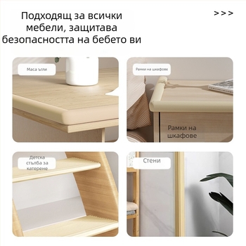 Бебешка антиударна лента и защитник на ъгъл, удебелена и по-широка, дължина 2 м, 80 бр., марка Currency