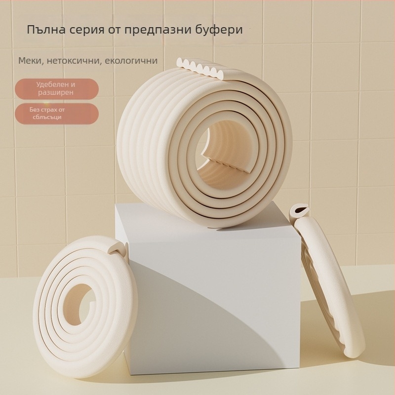 Бебешка антиударна лента и защитник на ъгъл, удебелена и по-широка, дължина 2 м, 80 бр., марка Currency