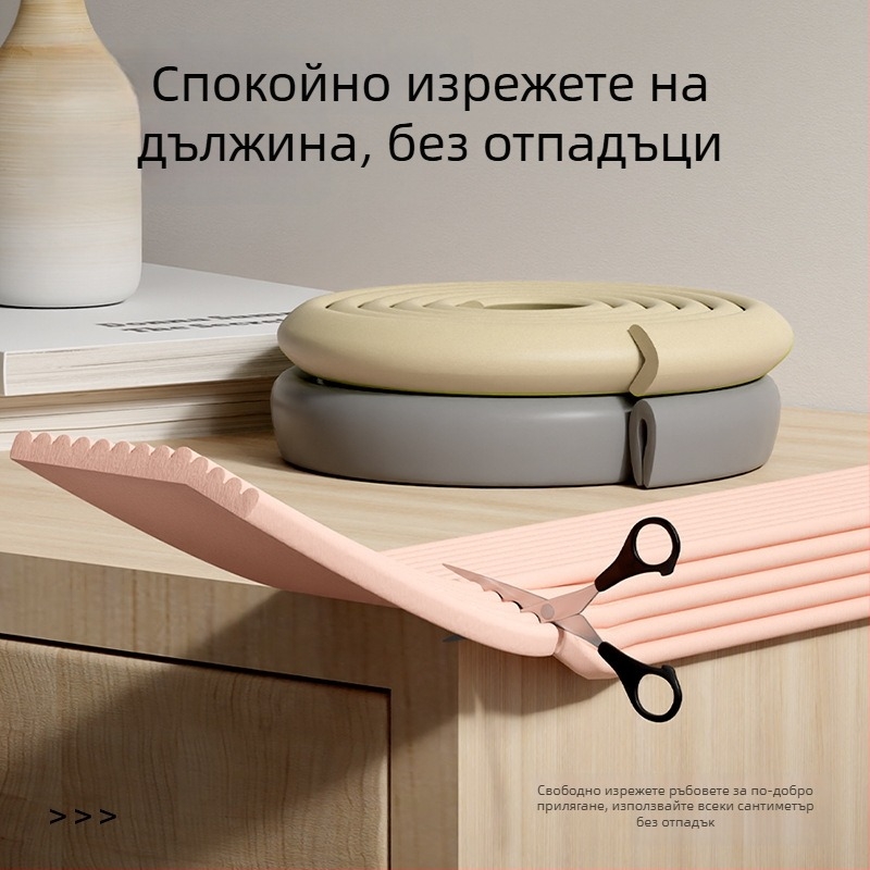 Бебешка антиударна лента и защитник на ъгъл, удебелена и по-широка, дължина 2 м, 80 бр., марка Currency
