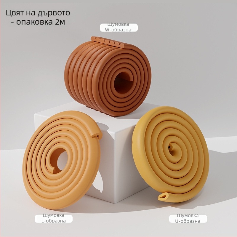 Бебешка антиударна лента и защитник на ъгъл, удебелена и по-широка, дължина 2 м, 80 бр., марка Currency