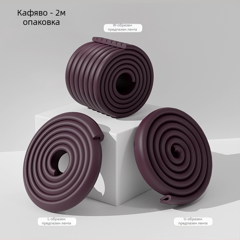 Бебешка антиударна лента и защитник на ъгъл, удебелена и по-широка, дължина 2 м, 80 бр., марка Currency