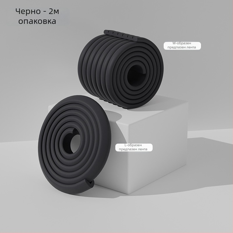 Бебешка антиударна лента и защитник на ъгъл, удебелена и по-широка, дължина 2 м, 80 бр., марка Currency