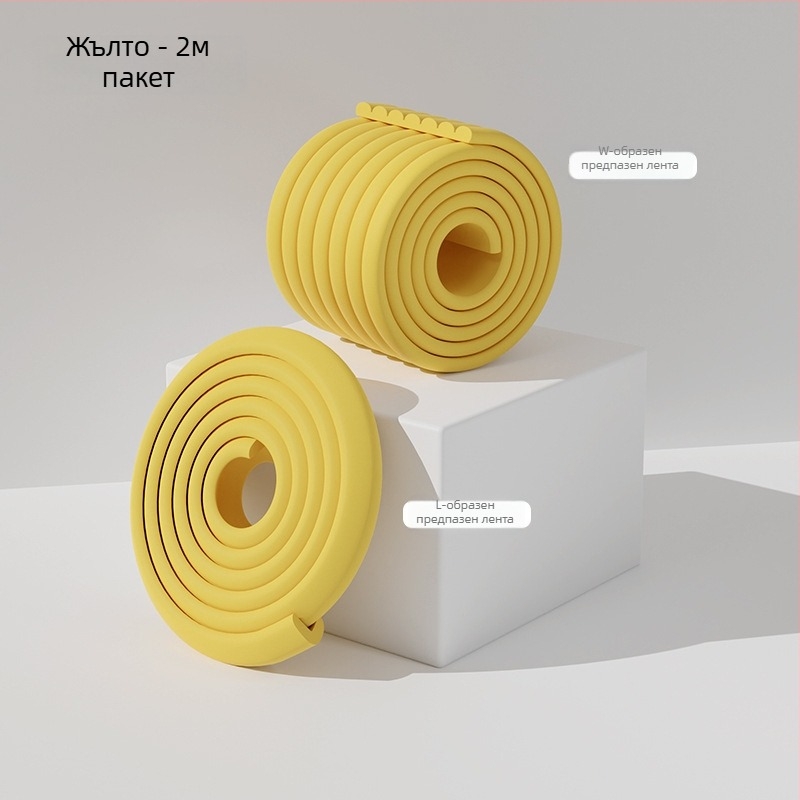 Бебешка антиударна лента и защитник на ъгъл, удебелена и по-широка, дължина 2 м, 80 бр., марка Currency