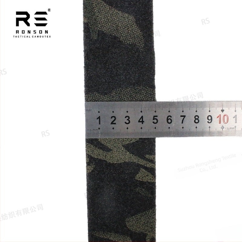 Rongsheng камуфлажен вълнен велкро лента за маншет на ръкав, нейлонов Velcro материал за защитно оборудване и облекло