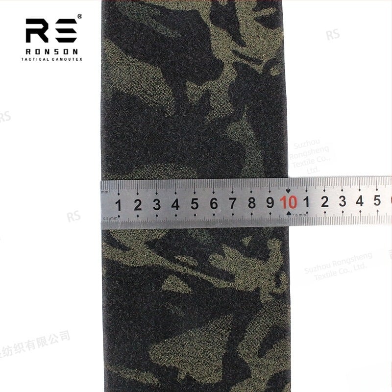 Rongsheng камуфлажен вълнен велкро лента за маншет на ръкав, нейлонов Velcro материал за защитно оборудване и облекло