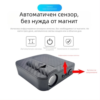 Автомобилно посрещателно светло с ангелски крила и проекция (Без кабели, монтаж с лепило, 5V, 0.2A, модел Mks-3234)