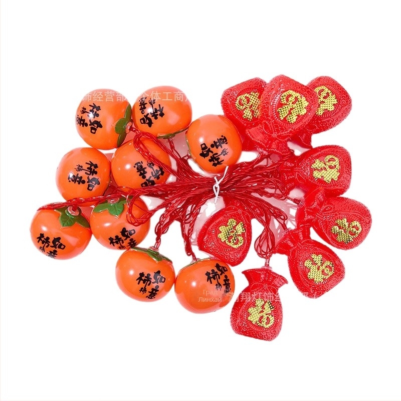 Декоративна слънчева светлина – Persimmon форма с торбичка за благословия, IP43, 110 V, 5000 ч живот