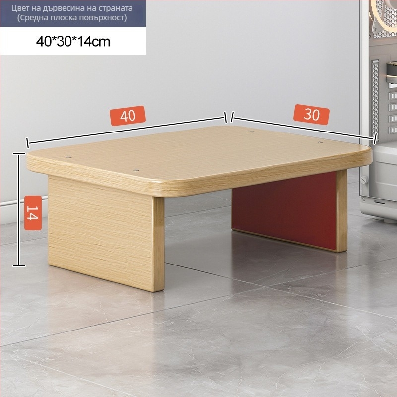 Подпорка за крак под бюрото — антихлъзгаща, ергономична, модерен минималистичен стил, модел N526, материал дъска