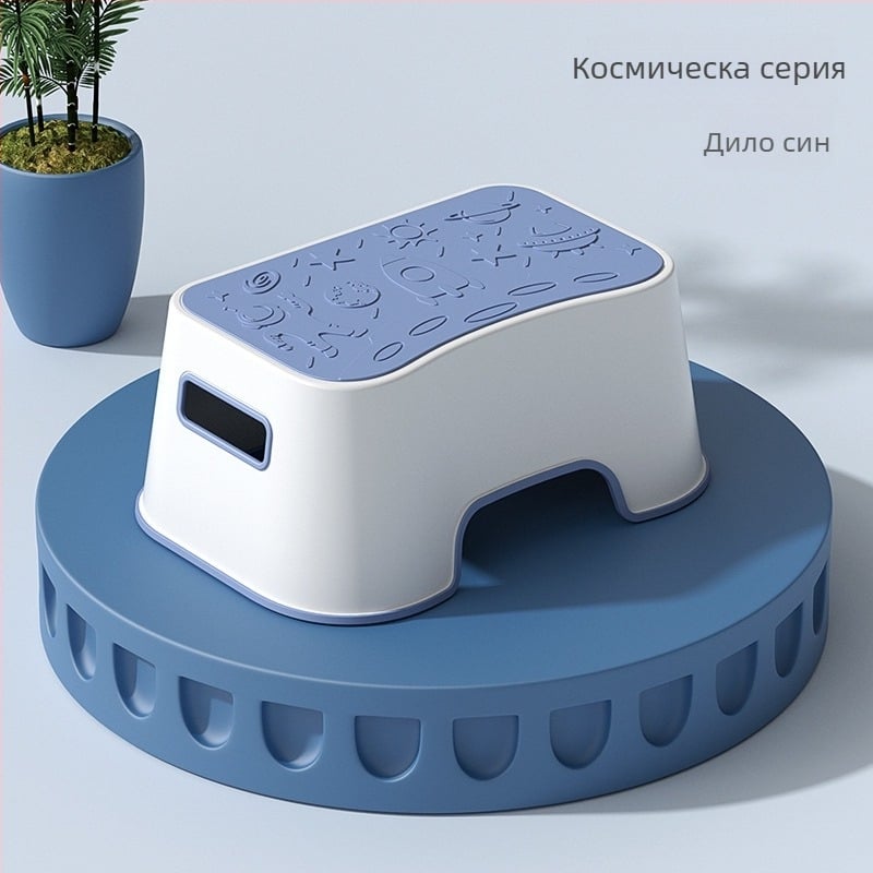 Детска пластмасова стъпална табуретка за баня, ALCOCO, не сгъваща се, възможност за частен етикет