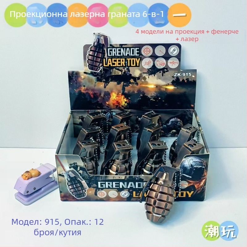 Мултифункционално лазерно устройство: фенер, компас и лупа – метал+пластмаса; марка Blue Whale Things; стил: модерен и забавен; подходящо за подарък: друго; без лого