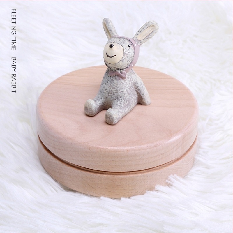 Дървена кутия за първи зъбки от Beech дърво с мотив звездна нощ — паметна кутия за деца, за момичета и момчета