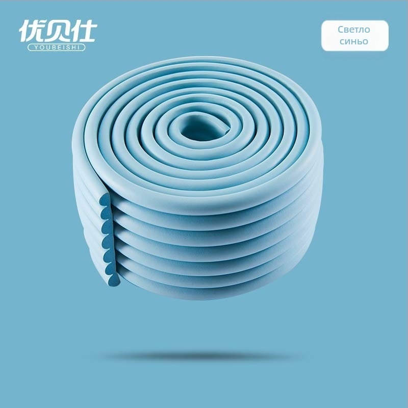 Детска антиударна лента за защита на ъглите на стени — нетоксична, екологично чиста, NBR лента, пакет 90 бр., марка Uber