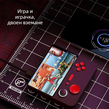 Преносима ръчна игрова конзола, модел E5, за двама играчи, безжична, OTG, 22W банка за захранване