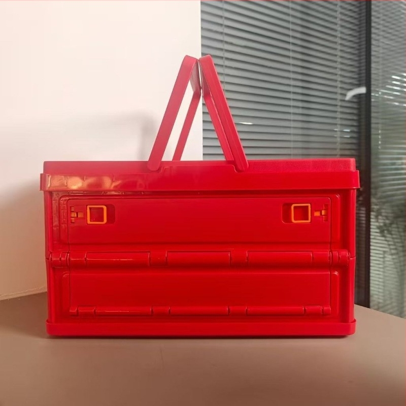 Сгъваема PP кутия за съхранение, с капак, преносима, многофункционална