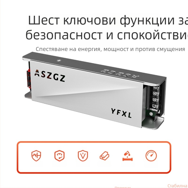 LED драйвер за ленти с плавен старт, 24V DC, вход 176–264V, изходен ток 2.5–16.6A, макс. мощност 400W, ефективност >93%