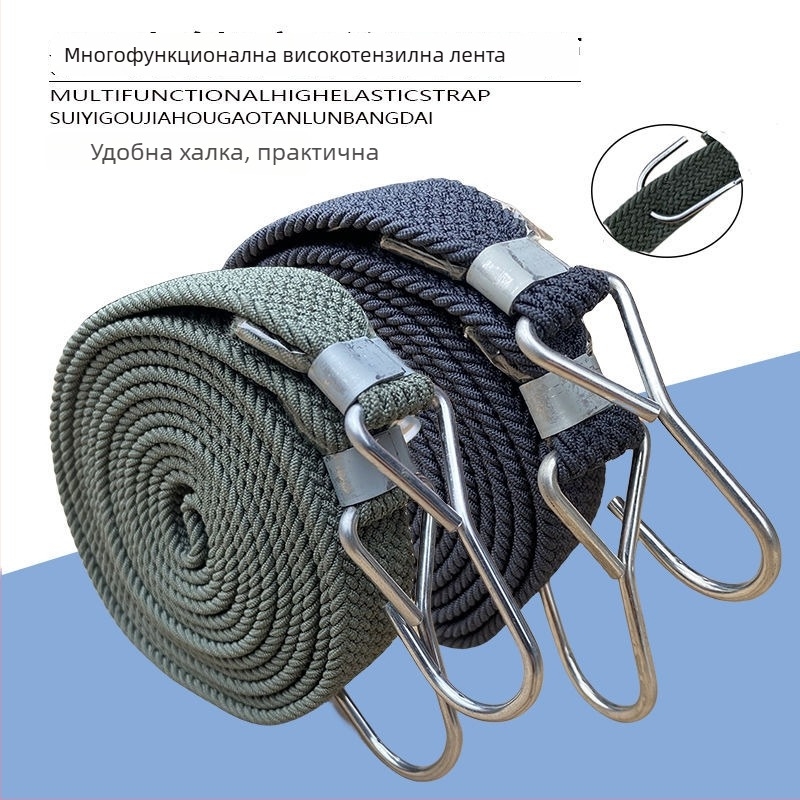 Еластичен универсален ремък за мотоциклети с кука за багаж за сигурно закрепване на товари