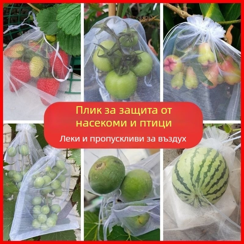 Нейлонова мрежеста торбичка за плодове – лека, дишаща, модел Fcd-yjj0407, марка Neck strength, многоцелево използване