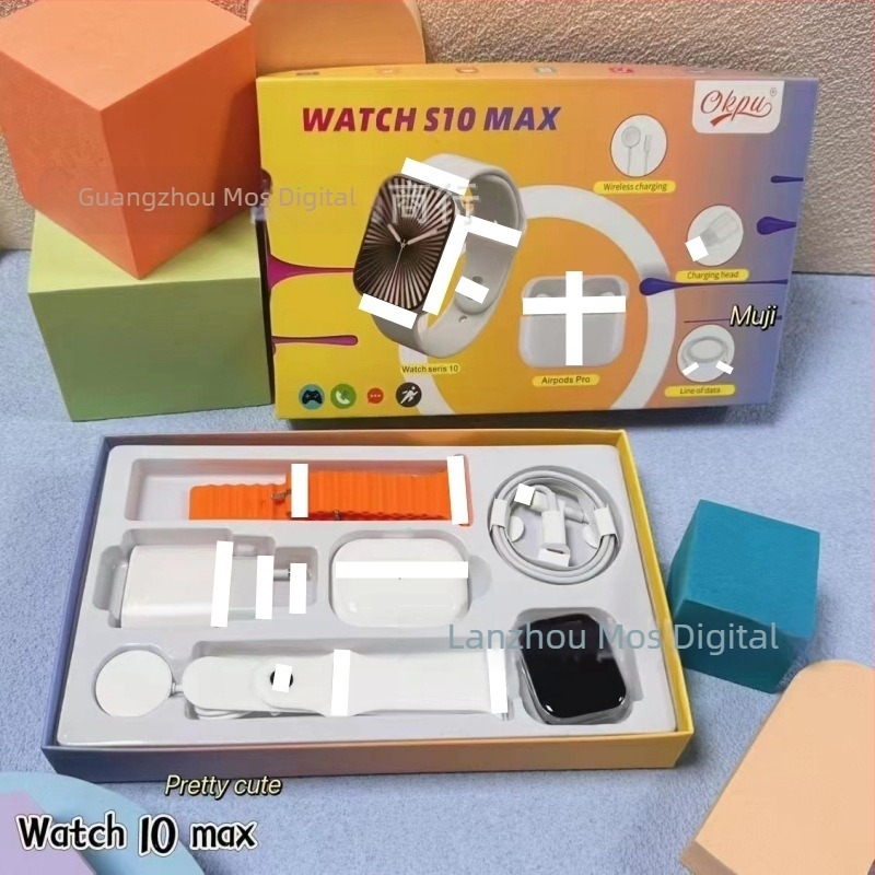 Смарт часовник с алуминиев корпус, квадратен циферблат, силиконова каишка, диаметър 44 мм и повече, живот на батерията под 7 дни