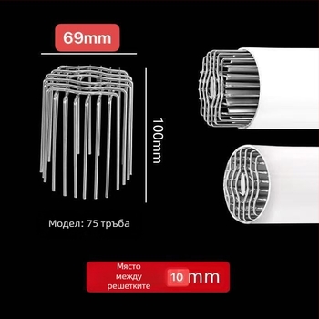 Защитна мрежа за вентилационни тръби от неръждаема стомана – против птици и гризачи, универсална