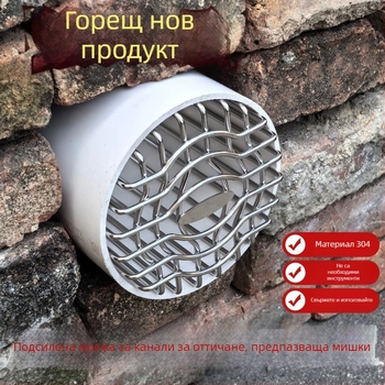 Защитна мрежа за вентилационни тръби от неръждаема стомана – против птици и гризачи, универсална