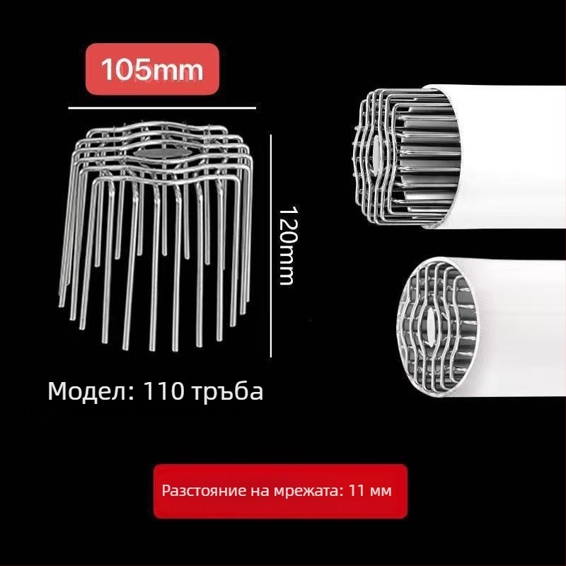 Защитна мрежа за вентилационни тръби от неръждаема стомана – против птици и гризачи, универсална