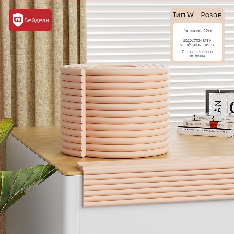 Bedeli защитна лента за ъгъл за деца – екологично чиста, без токсини, лента против удар за маса, квадратна форма, опаковка 80 бр.