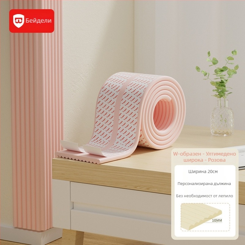 Bedeli защитна лента за ъгъл за деца – екологично чиста, без токсини, лента против удар за маса, квадратна форма, опаковка 80 бр.