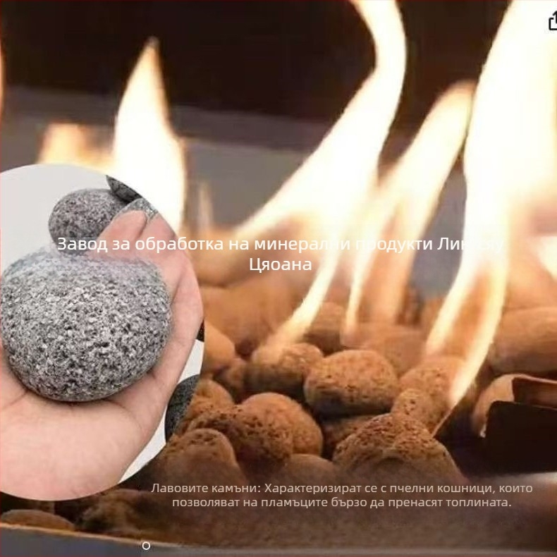 Вулканична каменна топка за декоративно озеленяване, естествена форма, огнеустойчив материал