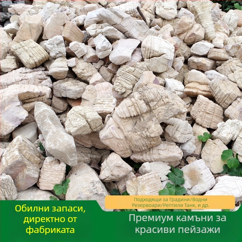 Естествен многослоен камък за аквариум и градинско озеленяване | 0,1–10 кг на парче | Персонализирано опаковане | Ландшафтен камък