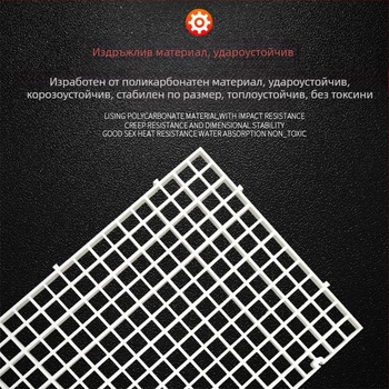 Акрилен държач за капак на аквариум, прозрачен пластмасов поддържащ рамка с антискок мрежа