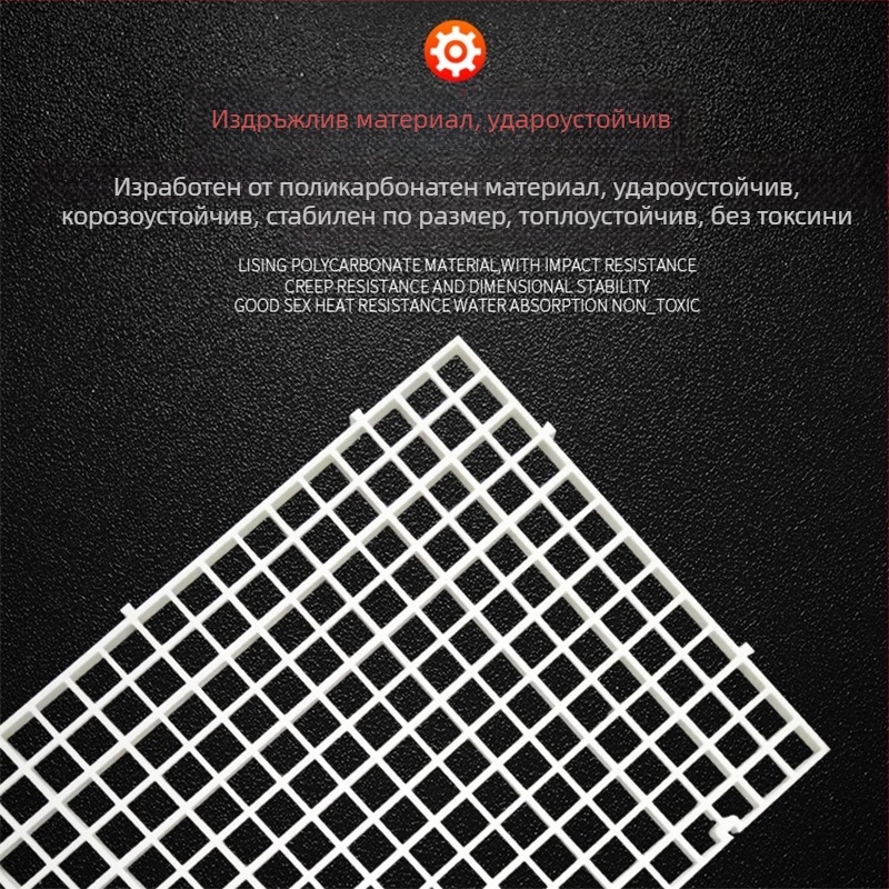 Акрилен държач за капак на аквариум, прозрачен пластмасов поддържащ рамка с антискок мрежа