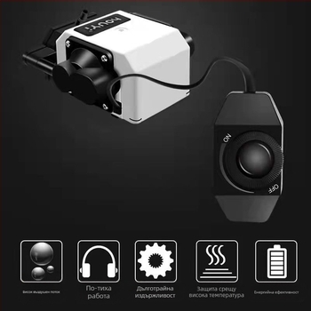 Аквариумна въздушна помпа с висока мощност за аериране на аквариуми (Марка: Thick meaning; Внос: Не; Тип: въздушна помпа за аквариум; Мощност: висока; Функция: кислородиране)