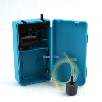 Chi Yiheng кислородна помпа за външен аквариум, захранвана със сухи клетки, PVC, 50 g