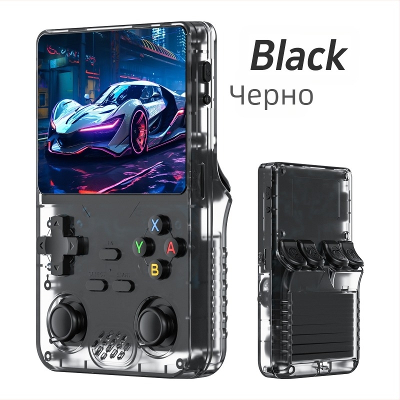 Преносима ретро игрална конзола, RK3326 Linux, 64GB/128GB, IPS дисплей, безжично свързване, Type-C зареждане/OTG