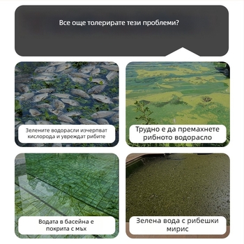 Jiasheng Аквариумно средство за премахване на водорасли, 2500 g, премахва зелена вода, мъх и кафяви водорасли.