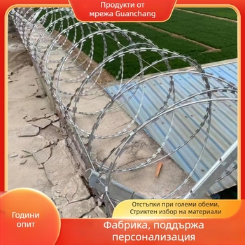 Галванизирана двойно усукана бодлива тел за ограда, SIRO стил, дясно завъртане, якост на опън 500