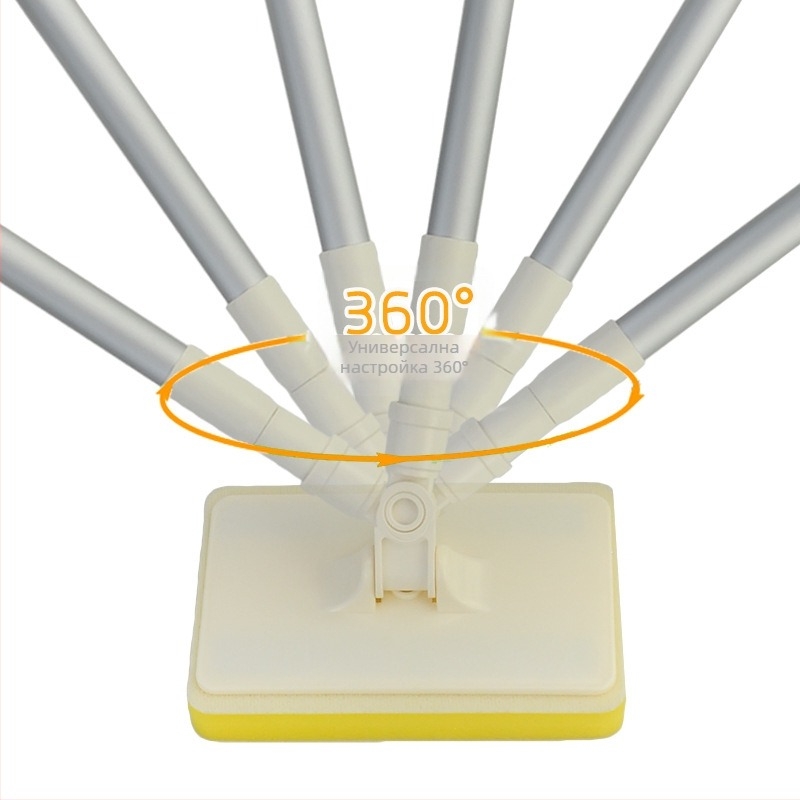 Четка за баня с дълга дръжка и гъба за почистване на плочки в банята и кухнята — материали: ПП + алуминиева пръчка + гъба с висока плътност; тегло 313 g