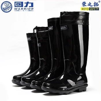 Мъжки високи пластмасови дъждовни ботуши, противохлъзгащи и водоустойчиви