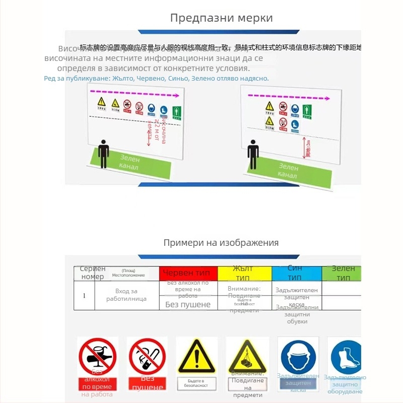 Стоманена табела за безопасност за машини – ситопечат/гравиране, табела за индустриално оборудване, персонализирана