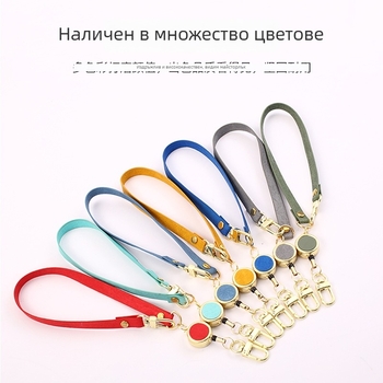 Cute Little метален калъф за карта с шнур за носене и разтегателен държач – креативен стил за идентификационни карти