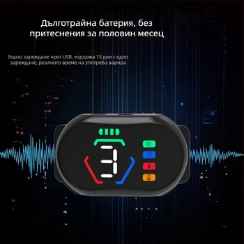 Ao xiaoqi Автоматичен нашийник против лаене с електрошок, цветен дисплей и функция за самостоятелно обучение на кучета