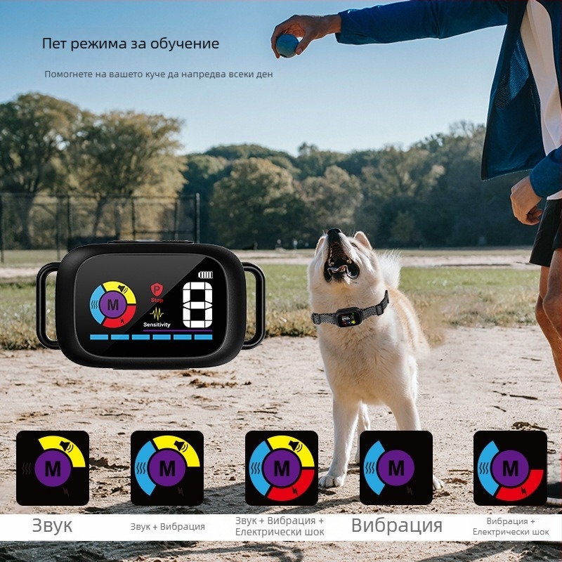 Електронна яка за спиране на лаенето на кучета – ABS материал, за кучета, Категория: Bark stopper