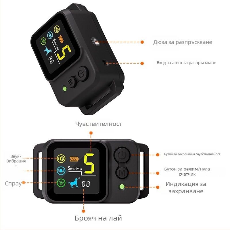 Умен антилай колан за обучение на кучета с пръскащ режим (P300) — марка Pei kangqi; материал пластмаса; подходящ за кучета