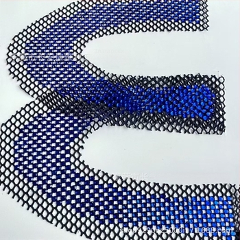 Мрежесто горнище за обувки с кристални акценти, No.30 кристали, модел 4445, U-образен стил, Alley