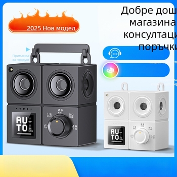 4-главов ултразвуков уред против лаене на кучета за вътрешна и външна употреба, с мигащ цветен екран — Марка Aipaiduo; Материал: пластмаса; Универсална съвместимост; Собствен бранд: Да