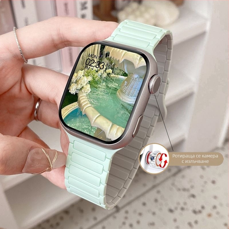 S10 смартчасовник със силиконова каишка, слот за SIM карта, цилиндричен циферблат, водоустойчив