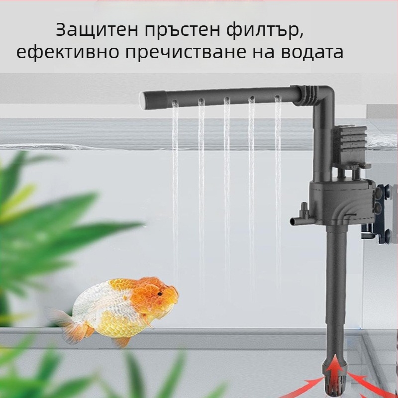 Потопяема водна помпа – тихо функциониране; тип всмукване; пластмасов корпус; 0,5 кг; за смяна на водата и градински фонтани