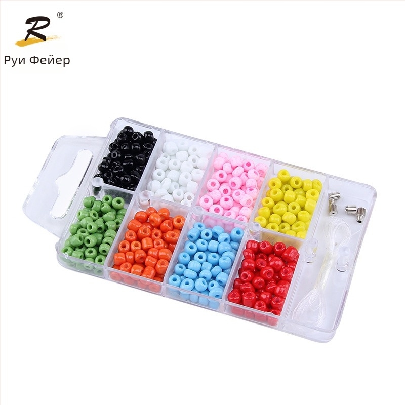 Детски комплект за нанизване на мъниста – пластмасови мъниста, модел OA038, обикновен стил